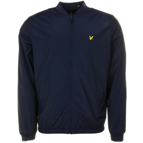 Mens Navy Light Bomber Jacket 64887 by Lyle and Scott from Hurleys