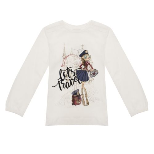Girls Natural Doll L/s T Shirt 29845 by Mayoral from Hurleys