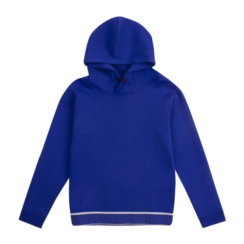 Boys Royal Blue Logo Trim Hooded Sweat Top 84122 by Emporio Armani from Hurleys