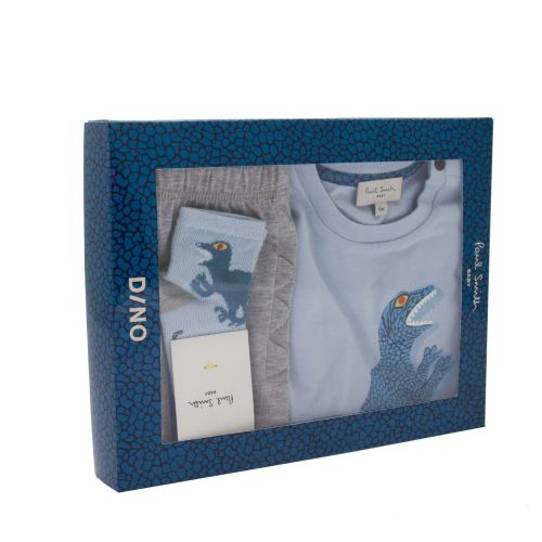 Baby Light Blue Dino Outfit Box Set 53704 by Paul Smith Junior from Hurleys