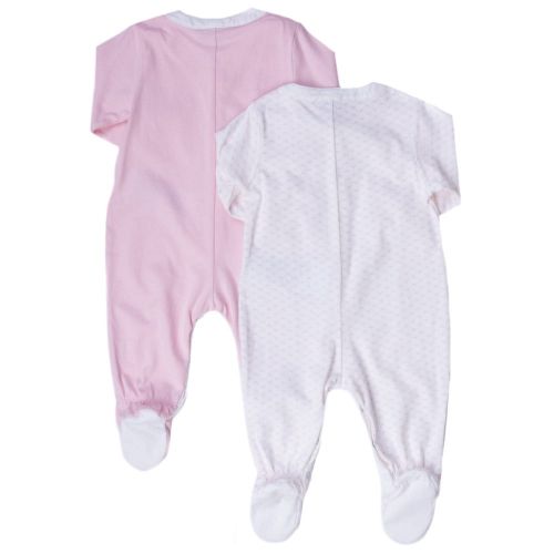 Baby Pink 2 Pack Babygrow Set 62550 by Armani Junior from Hurleys