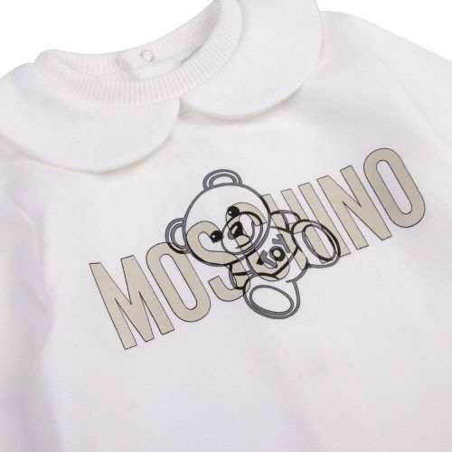 Baby Cloud Silver Toy Babygrow 90177 by Moschino from Hurleys