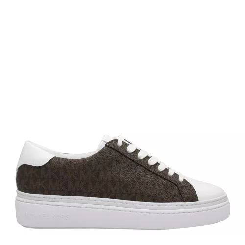 Womens Brown Signature Chapman Lace Up Trainers 86173 by Michael Kors from Hurleys