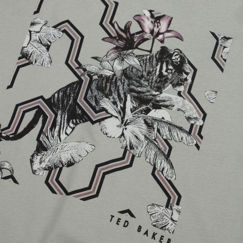 Mens Mid Blue Mowsey Tiger Print S/s T Shirt 43888 by Ted Baker from Hurleys