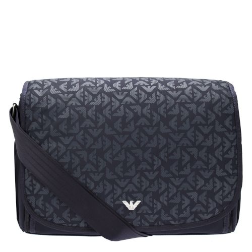 Navy Tonal Logo Changing Bag 38050 by Emporio Armani from Hurleys