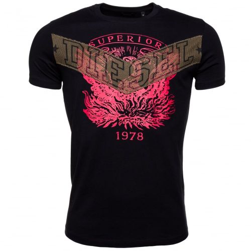 Mens Black T-Diego-Go S/s Tee Shirt 56638 by Diesel from Hurleys