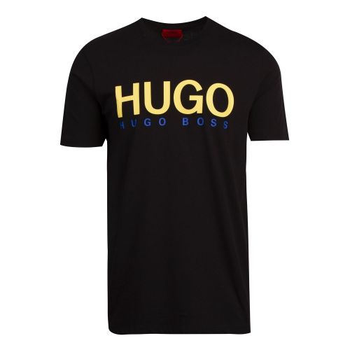 Mens Black Dolive202 Colour Logo S/s T Shirt 73636 by HUGO from Hurleys