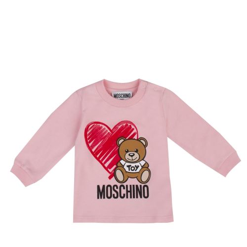 Baby Sugar Rose Toy Heart L/s T Shirt 47295 by Moschino from Hurleys