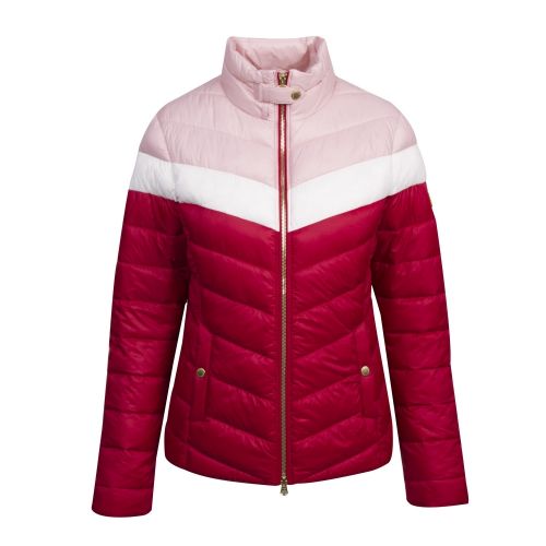 Womens Rhubarb Auburn Blocked Quilted Jacket 51313 by Barbour International from Hurleys