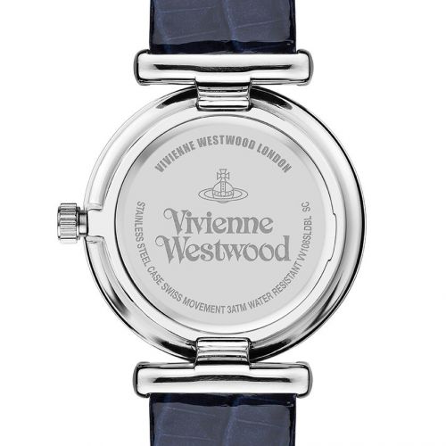 Womens Dark Blue/Silver Trafalger Leather Watch 96374 by Vivienne Westwood from Hurleys