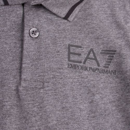 Boys Grey Tipped Logo S/s Polo Shirt 48159 by EA7 from Hurleys