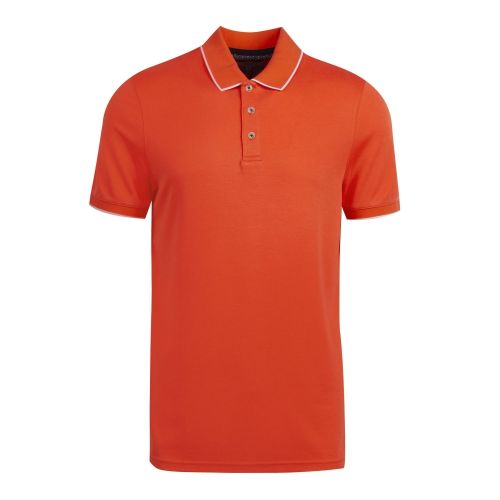 Mens Bright Orange Chill Soft Touch S/s Polo Shirt 73771 by Ted Baker from Hurleys
