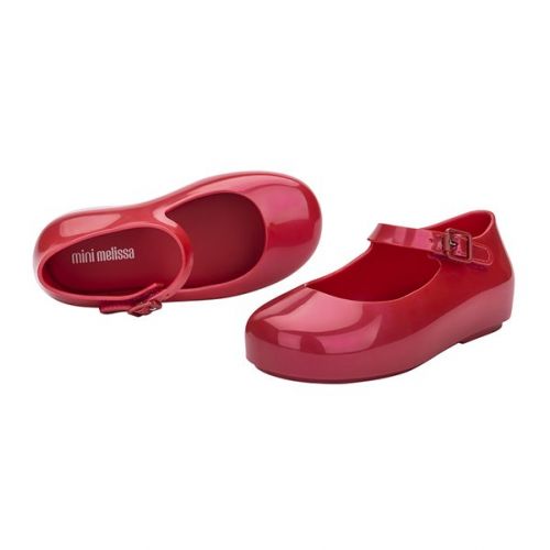 Girls Patent Red Mini Dora Shoes (4-11) 110920 by Mini Melissa from Hurleys