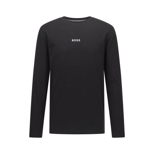 Mens Black Tchark L/s T shirt 110010 by BOSS from Hurleys