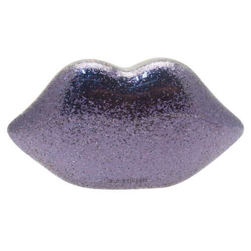 Womens Midnight Glitter Perspex Lips Clutch Bag 11851 by Lulu Guinness from Hurleys