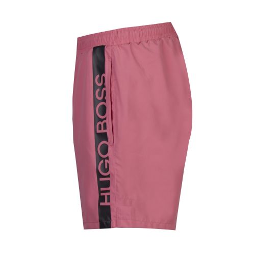 Mens Dusky Pink Dolphin Side Logo Swim Shorts 42826 by BOSS from Hurleys