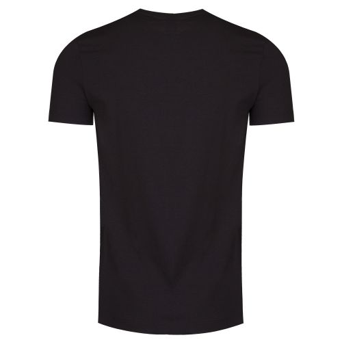 Mens Black Textured S/s T Shirt 37029 by Emporio Armani from Hurleys