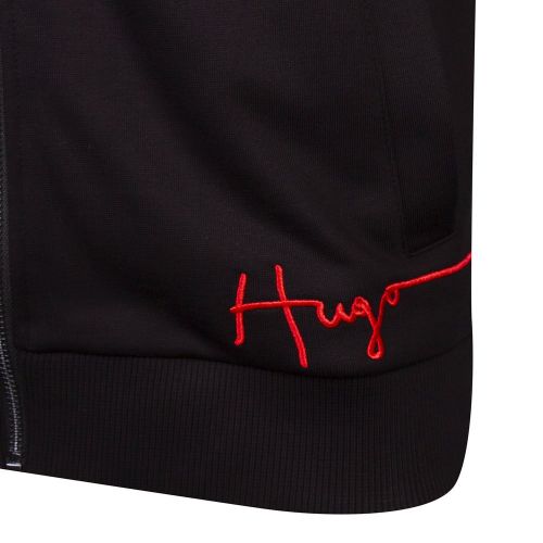 Mens Black Daperol Logo Sweat Jacket 95456 by HUGO from Hurleys