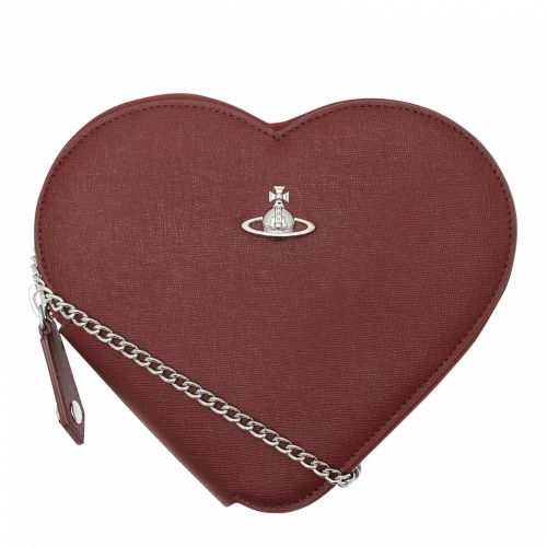Womens Burgandy Victoria New Heart Crossbody Bag 47173 by Vivienne Westwood from Hurleys