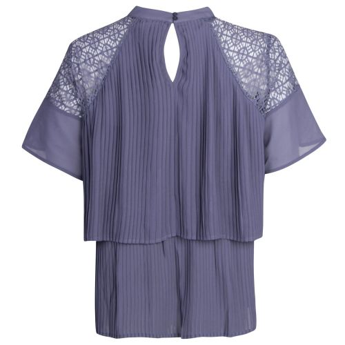 Womens Blue Vimirena Pleated Top 23361 by Vila from Hurleys