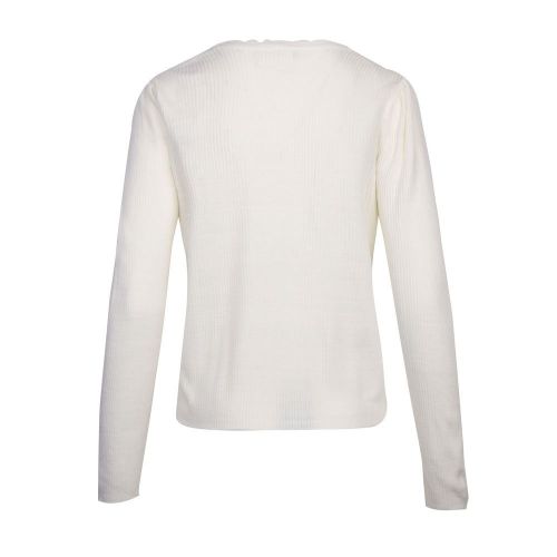 Womens White Alyssum Vipopsa Tie Knitted Cardigan 86368 by Vila from Hurleys
