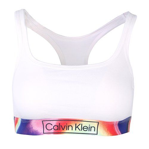 Womens White Heritage Pride Unlined Bralette 108574 by Calvin Klein from Hurleys