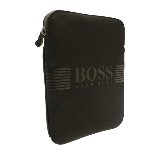 Mens Black Pixel Zip Crossbody Bag 8267 by BOSS from Hurleys