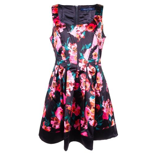 Womens Black Multi Allegro Poppy Satin Dress 69250 by French Connection from Hurleys