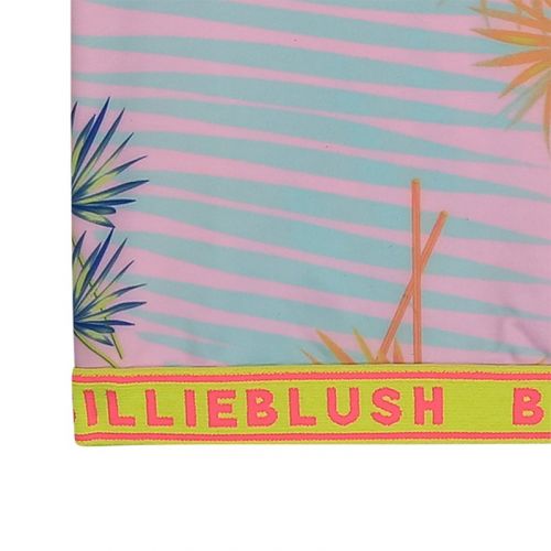 Girls Pink Multi Palm Print Top 104436 by Billieblush from Hurleys