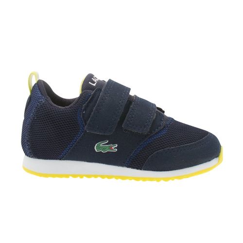 Boys Navy & Blue Infant L.ight Trainers (4-9) 14307 by Lacoste from Hurleys