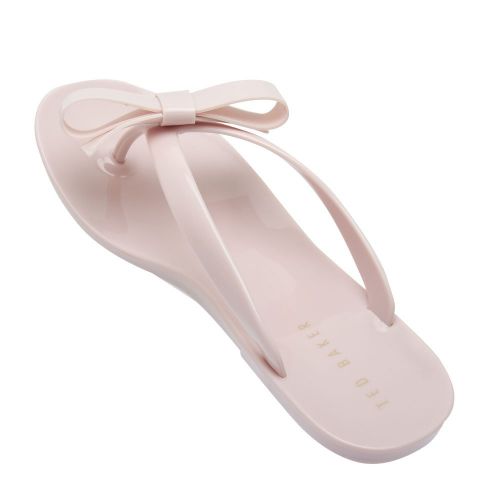 Womens Light Pink Bejouw Bow Jelly Flip Flops 87766 by Ted Baker from Hurleys