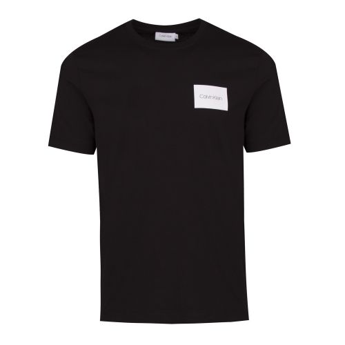 Mens Black Chest Box Logo S/s T Shirt 44124 by Calvin Klein from Hurleys