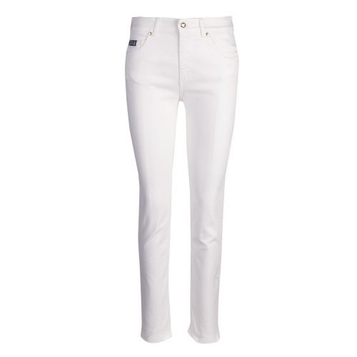 Womens White Printed Pocket Logo Slim Fit Jeans 51196 by Versace Jeans Couture from Hurleys