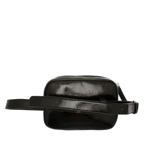 Womens Black Branded High Shine Belt Bag 51129 by Versace Jeans Couture from Hurleys