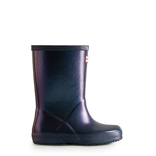 Girls Blue First Classic Nebula Wellington boots (4-11) 105028 by Hunter from Hurleys