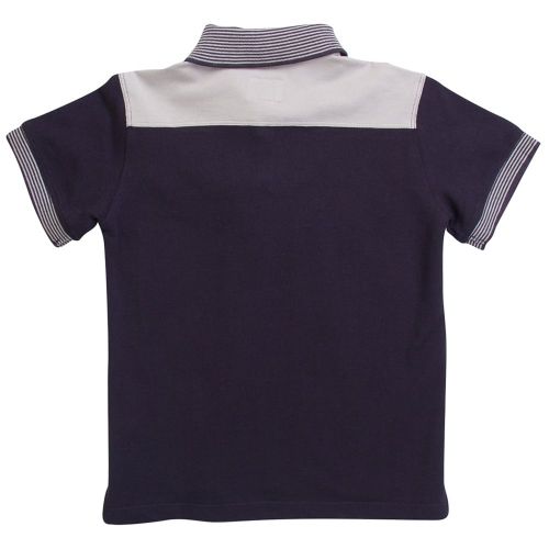 Boys Blue Pocket S/s Polo Shirt 6481 by Armani Junior from Hurleys