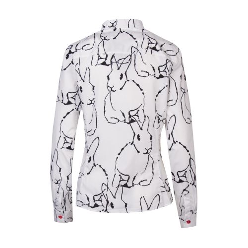Womens White Lucky Rabbit Print L/s Shirt 50100 by PS Paul Smith from Hurleys