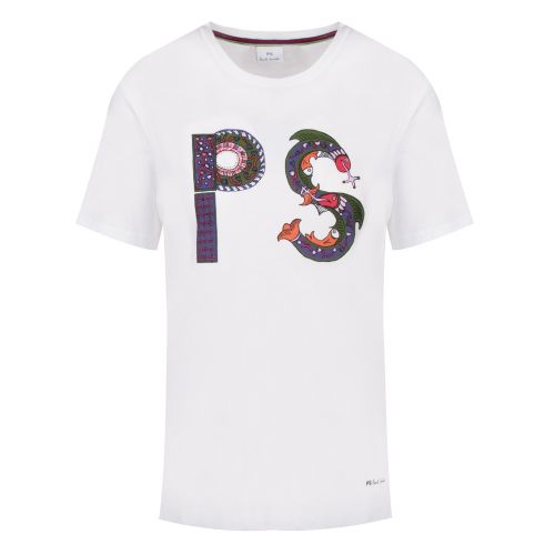 Womens White Illustrated S/s T Shirt 48552 by PS Paul Smith from Hurleys