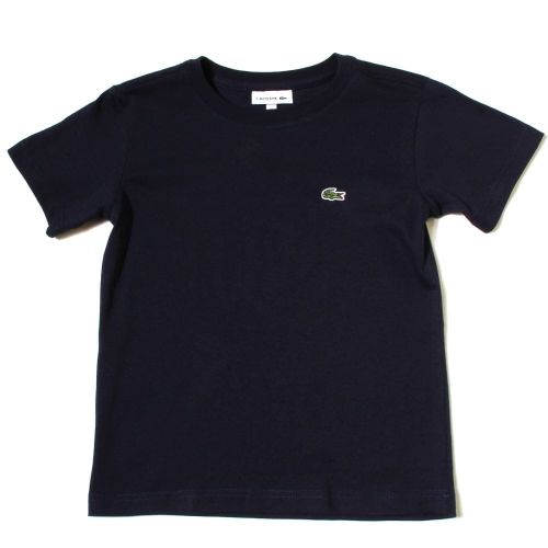Boys Navy Classic Crew S/s Tee Shirt 29463 by Lacoste from Hurleys