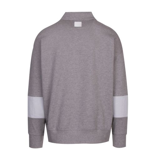 Casual Mens Light Grey Wolton Polo Collar Sweat Top 44919 by BOSS from Hurleys