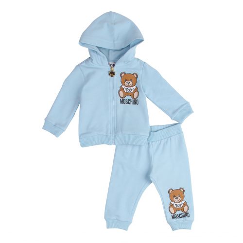 Moschino Baby Sky Blue Toy Hooded Tracksuit 76161 by Moschino from Hurleys