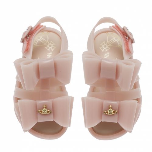 Vivienne Westwood Girls Pink Bows Mini Flox 21 Sandals (4-9) 36687 by Mini Melissa from Hurleys