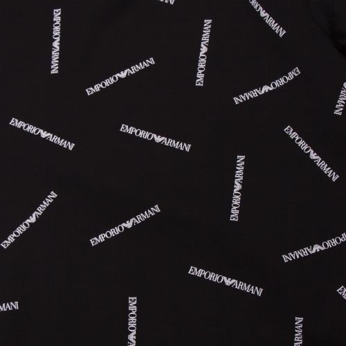 Mens Black Logo Print S/s T Shirt 55567 by Emporio Armani from Hurleys