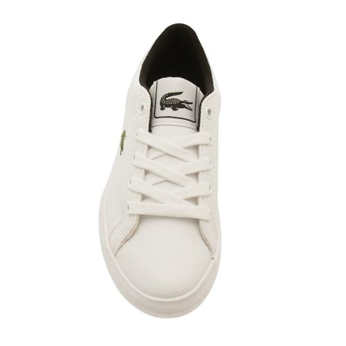 Boys White & Black Lerond Trainer 7334 by Lacoste from Hurleys