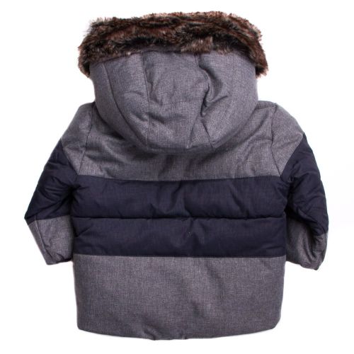 Baby Grey Fur Lined Hooded Jacket 65554 by Timberland from Hurleys
