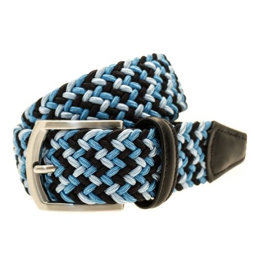 Mens Blue Multi Woven Belt 69383 by Anderson's from Hurleys