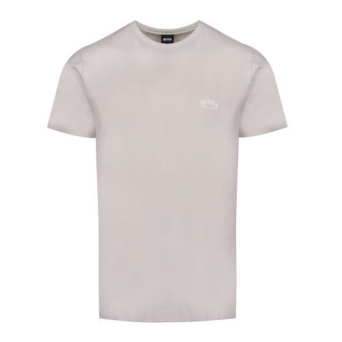 Athleisure Mens Ecru Tee Curved Logo S/s T Shirt 42472 by BOSS from Hurleys