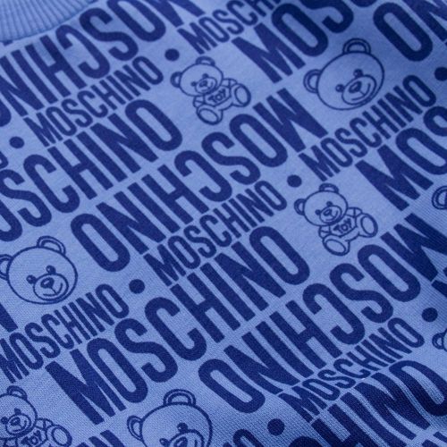 Baby Blue Toy Print Sweat Top 82041 by Moschino from Hurleys
