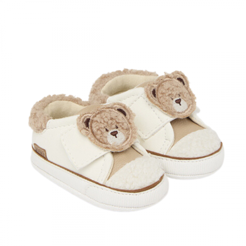 Mayoral Shoes Baby Cotton Teddy Bear Shoes