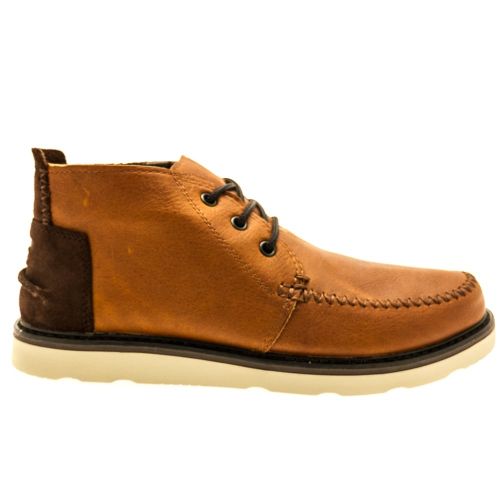 Mens Brown Waterproof Leather Chukka 69277 by Toms from Hurleys